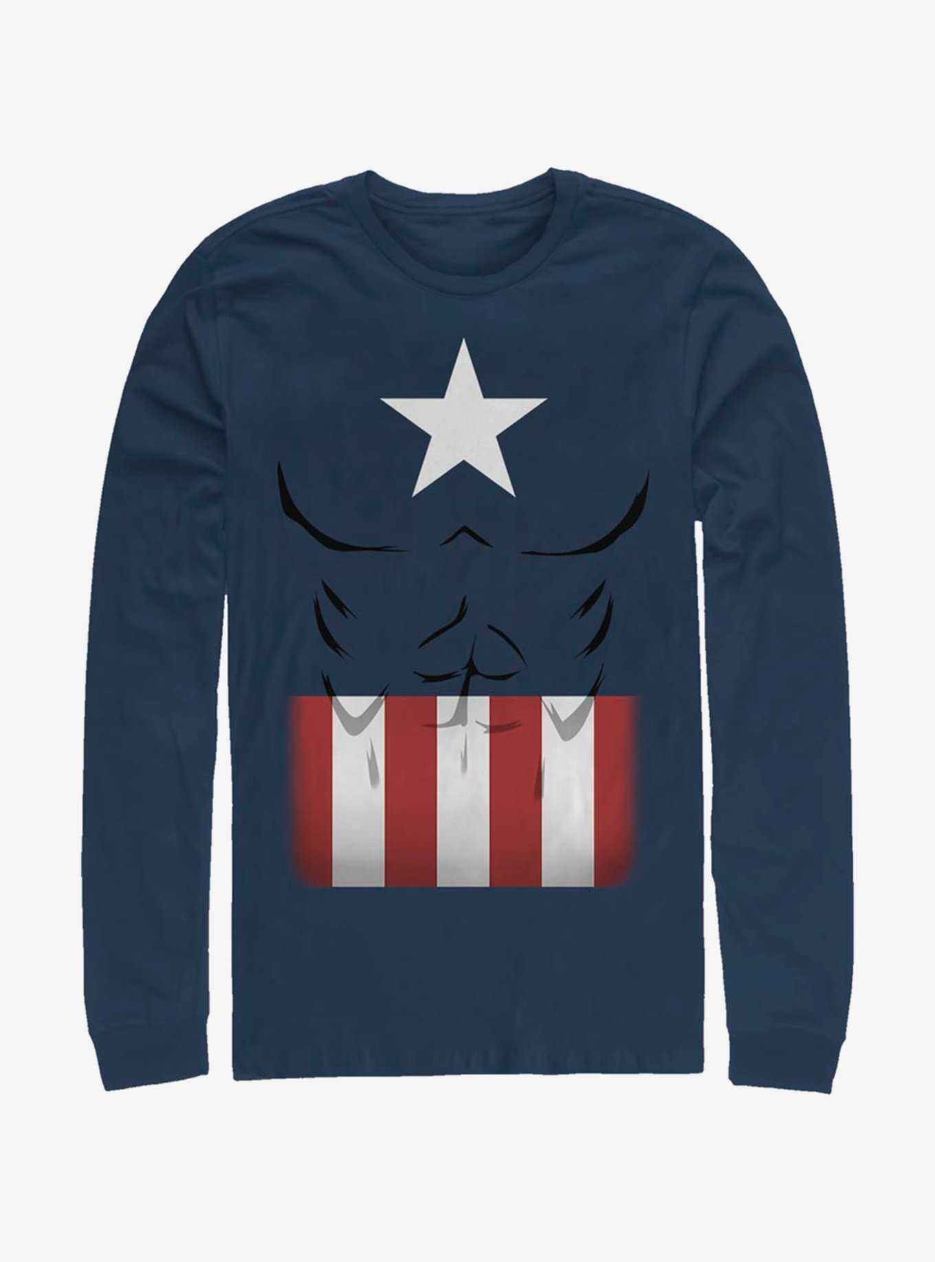 Marvel Captain America Captain Simple Suit Long-Sleeve T-Shirt, , hi-res