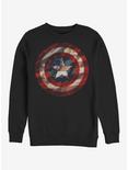 Marvel Captain America Flag Shield Sweatshirt, BLACK, hi-res