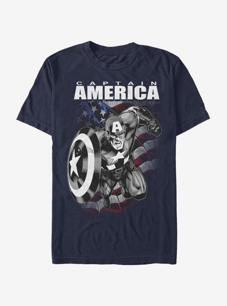 Marvel Captain America Captain America T-Shirt - BLUE | Hot Topic