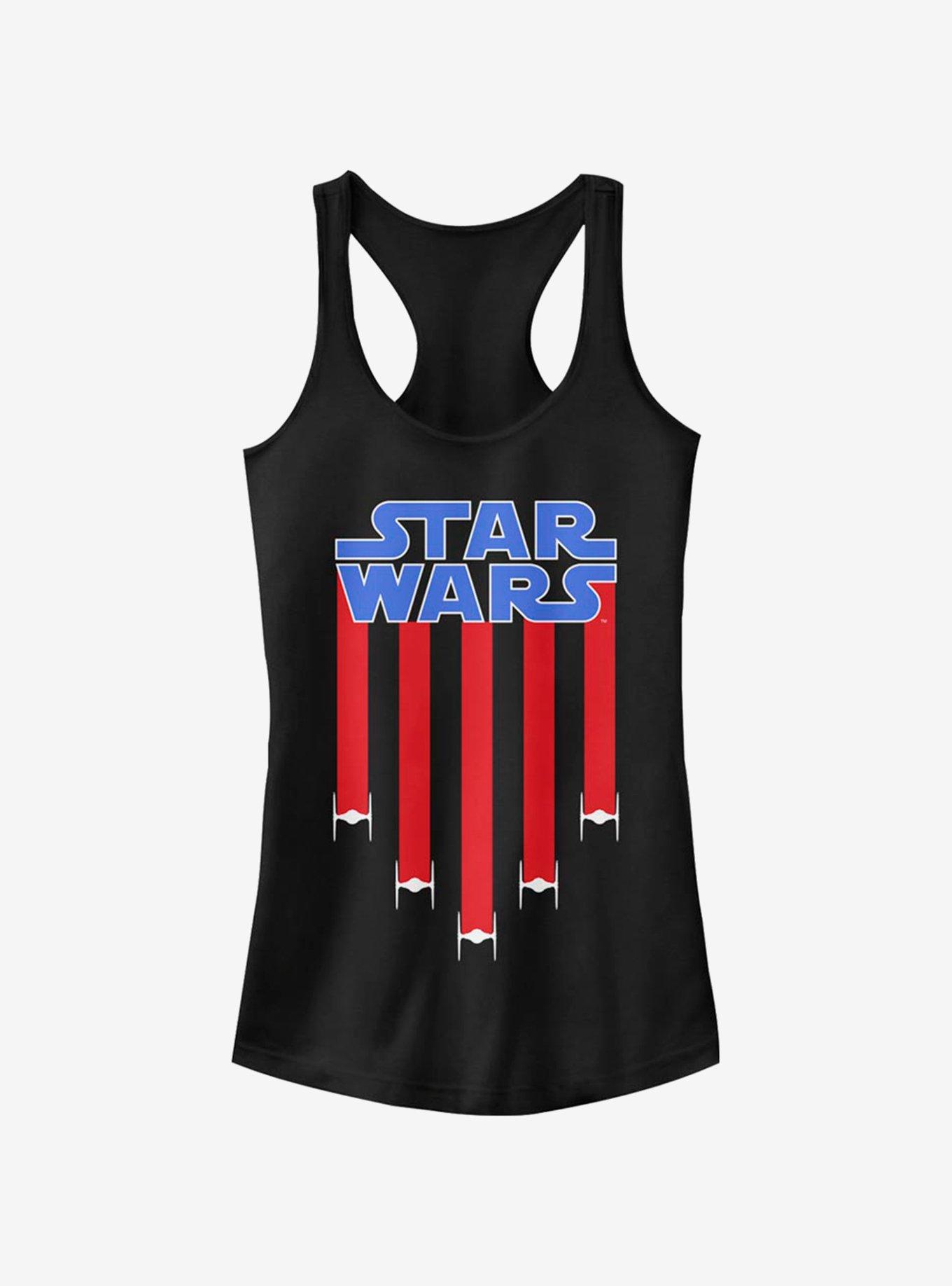 Star Wars Star Banner Girls Tank, BLACK, hi-res