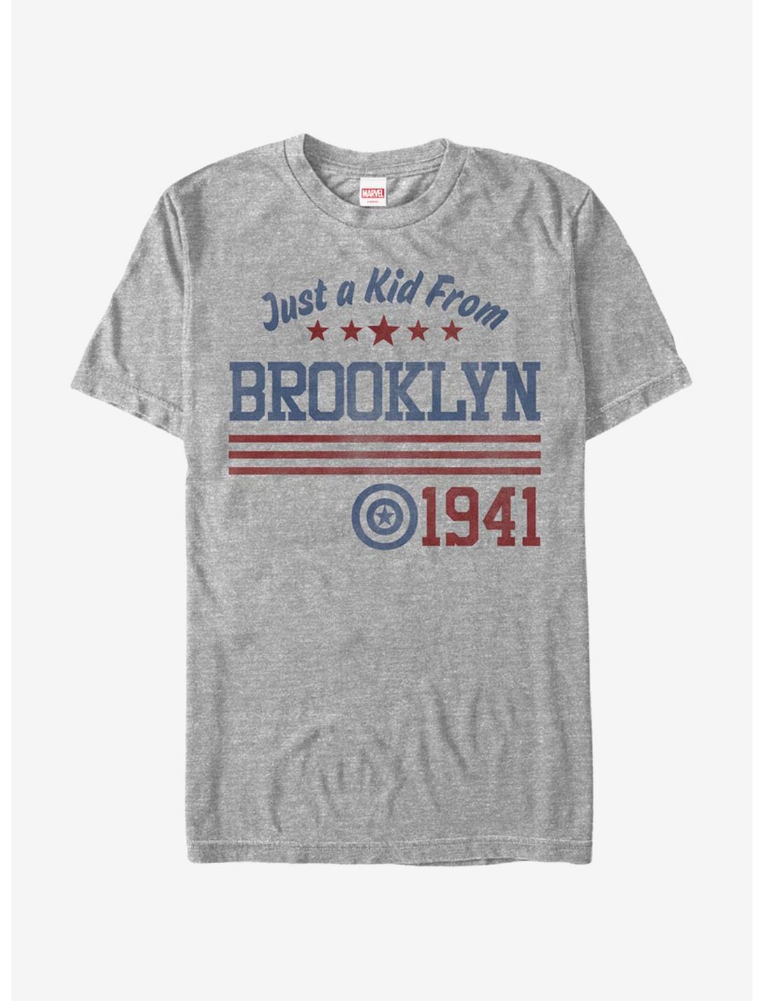 Marvel Captain America Captain Brooklyn T-Shirt, ATH HTR, hi-res