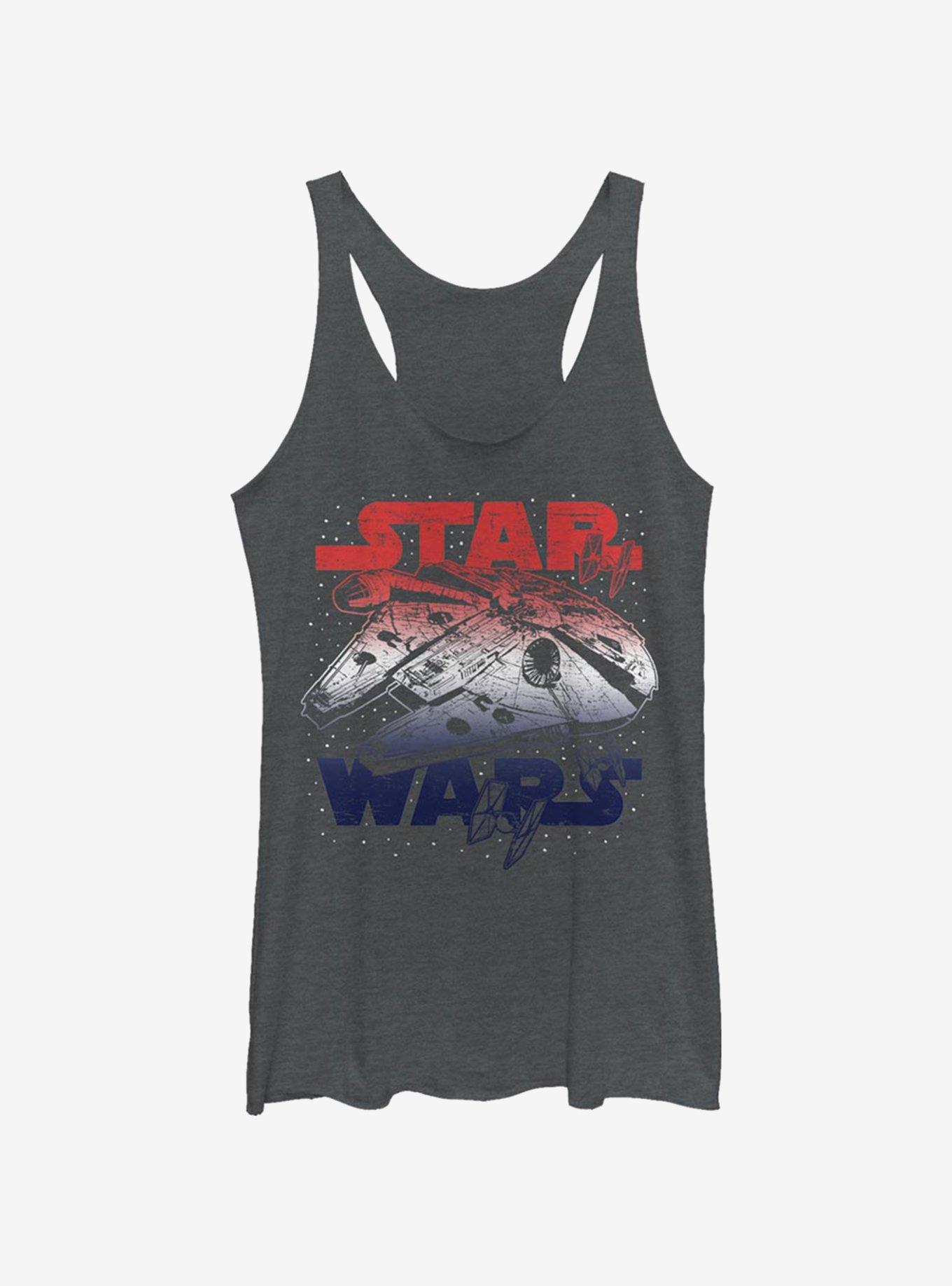Star Wars Star Spangled Falcon Girls Tank, , hi-res