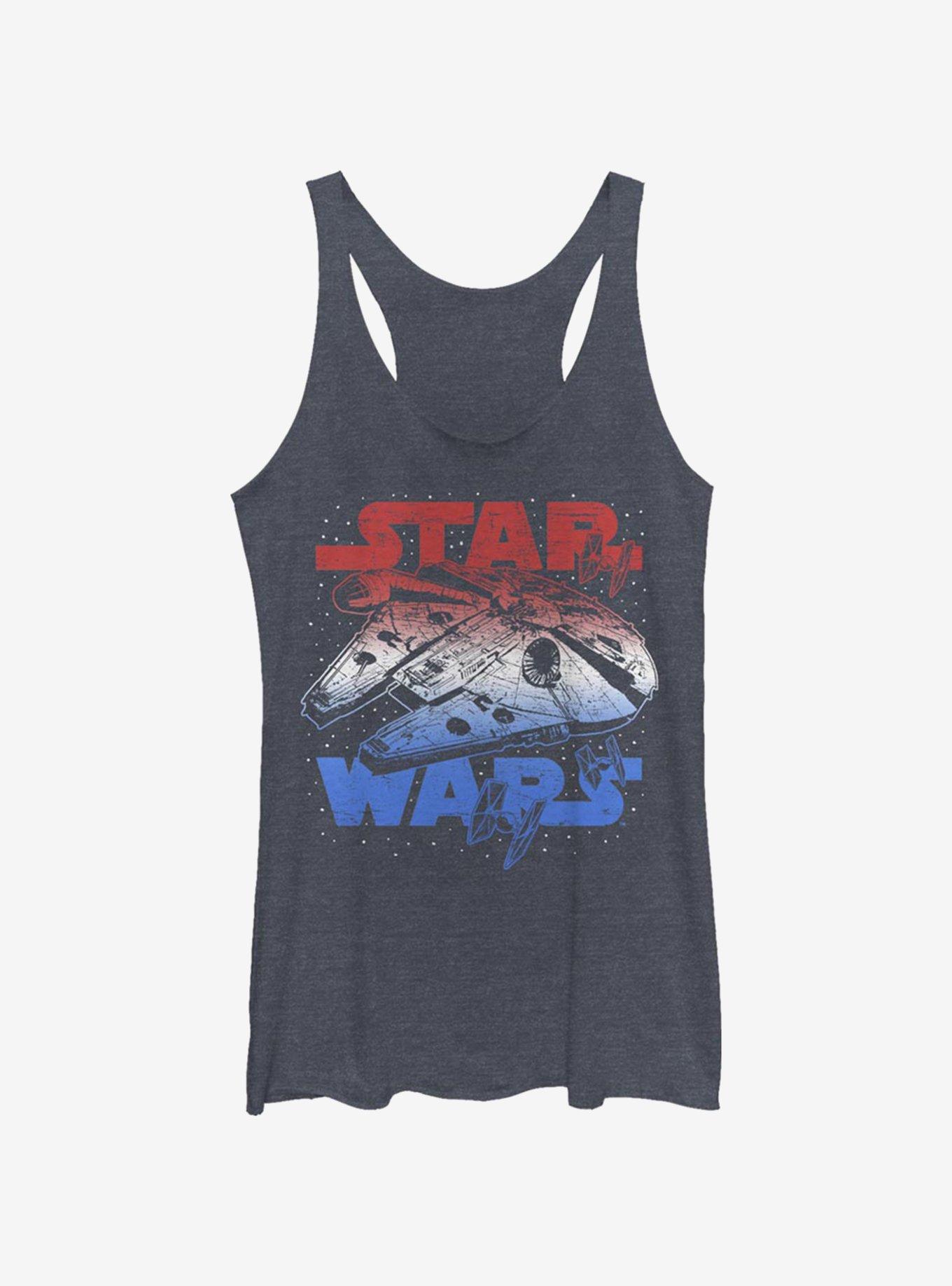 Star Wars Star Spangled Falcon Girls Tank, , hi-res