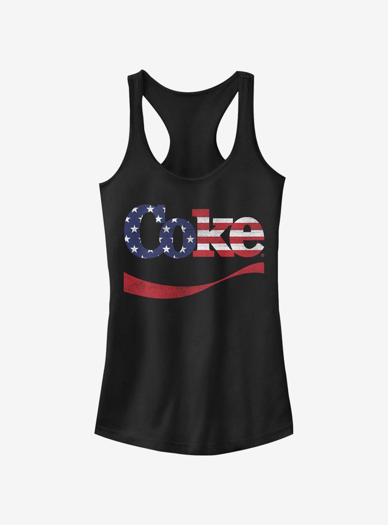 Coke Spangled Coke Girls Tank, BLACK, hi-res