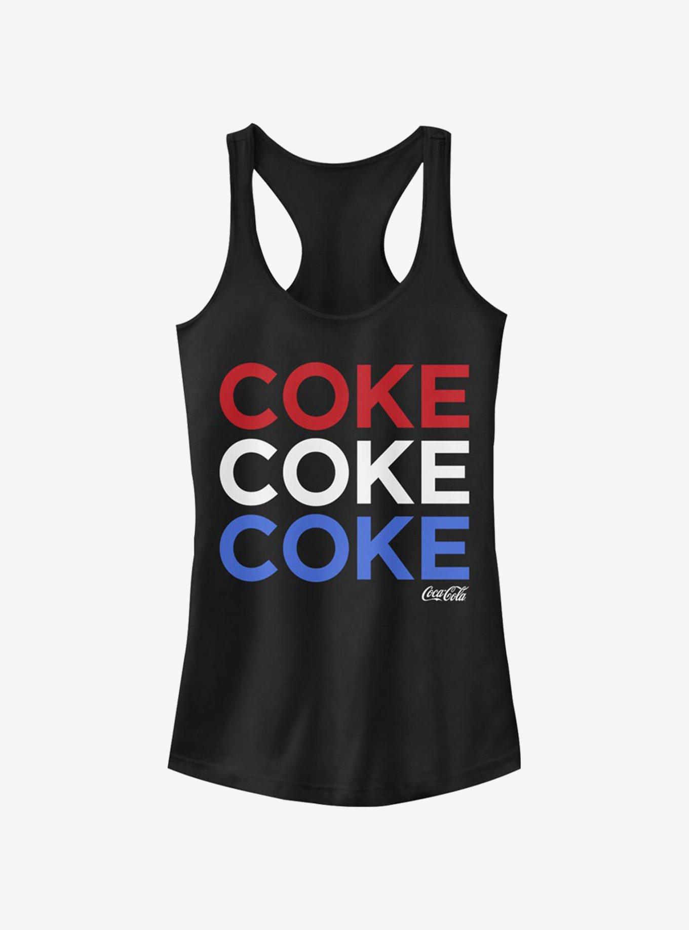 Coke Red White N' Coke Girls Tank, BLACK, hi-res