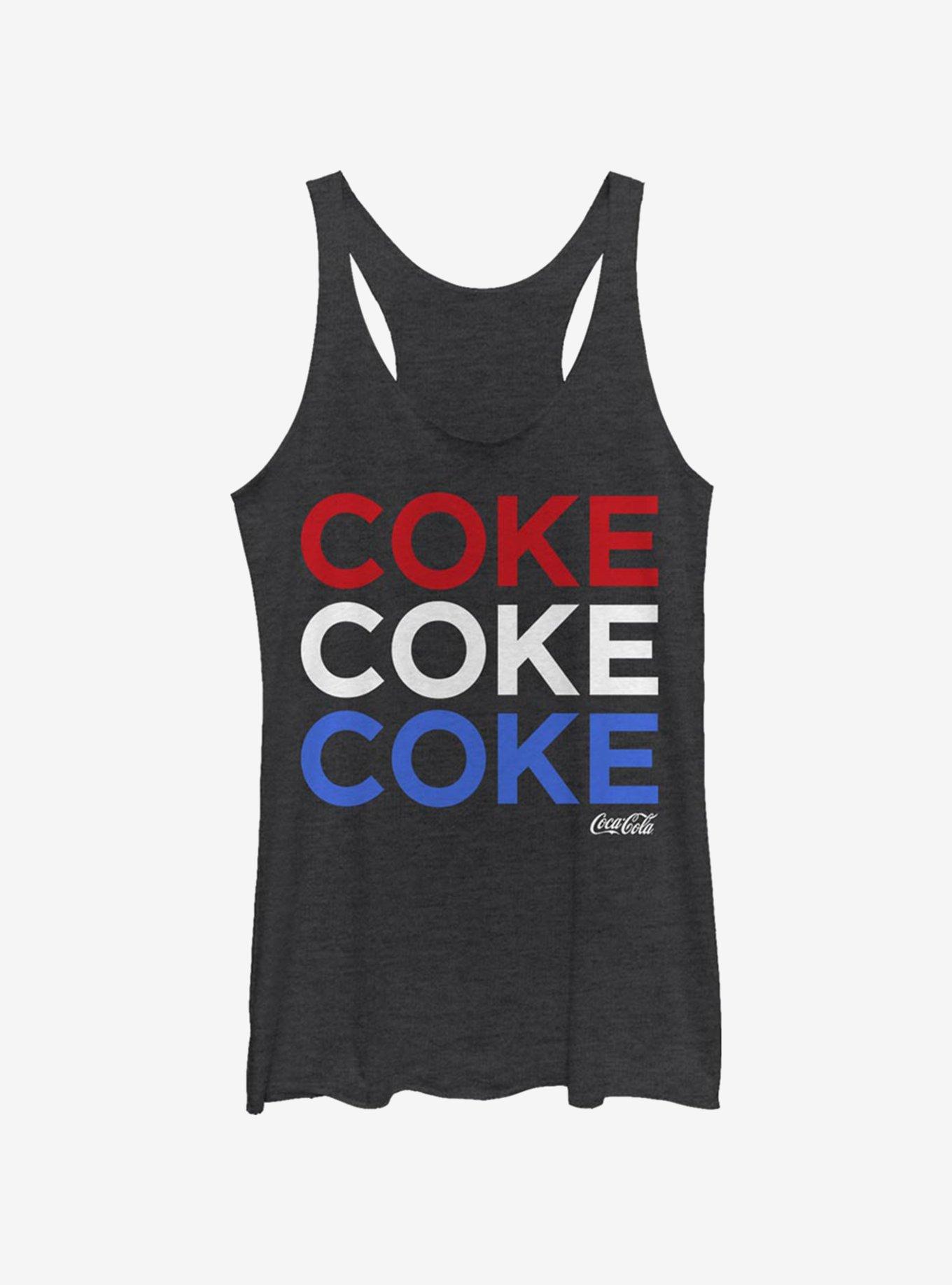 Coke Red White N' Coke Girls Tank, BLK HTR, hi-res