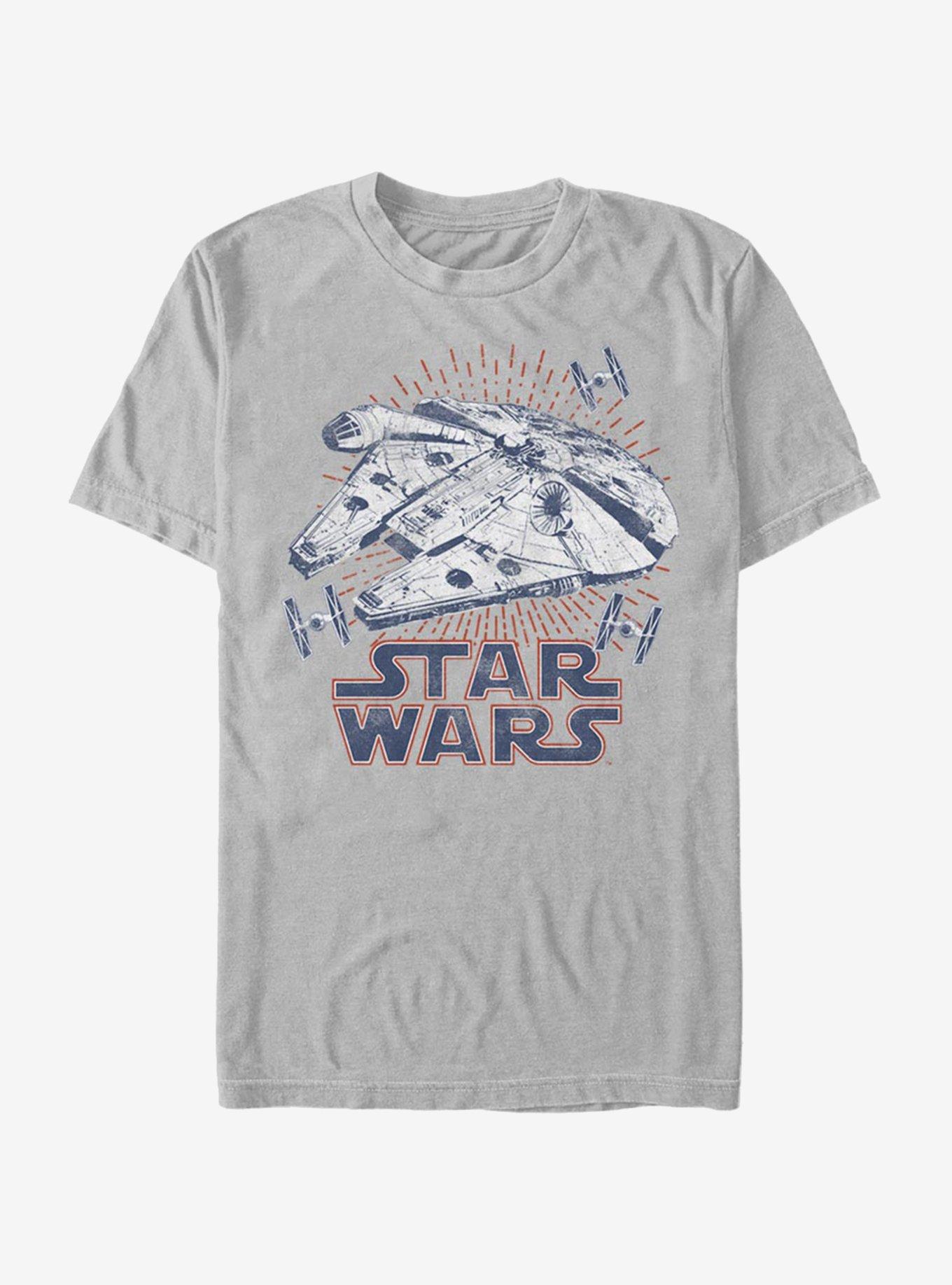 Star Wars Falcon Rays T-Shirt - SILVER | Hot Topic