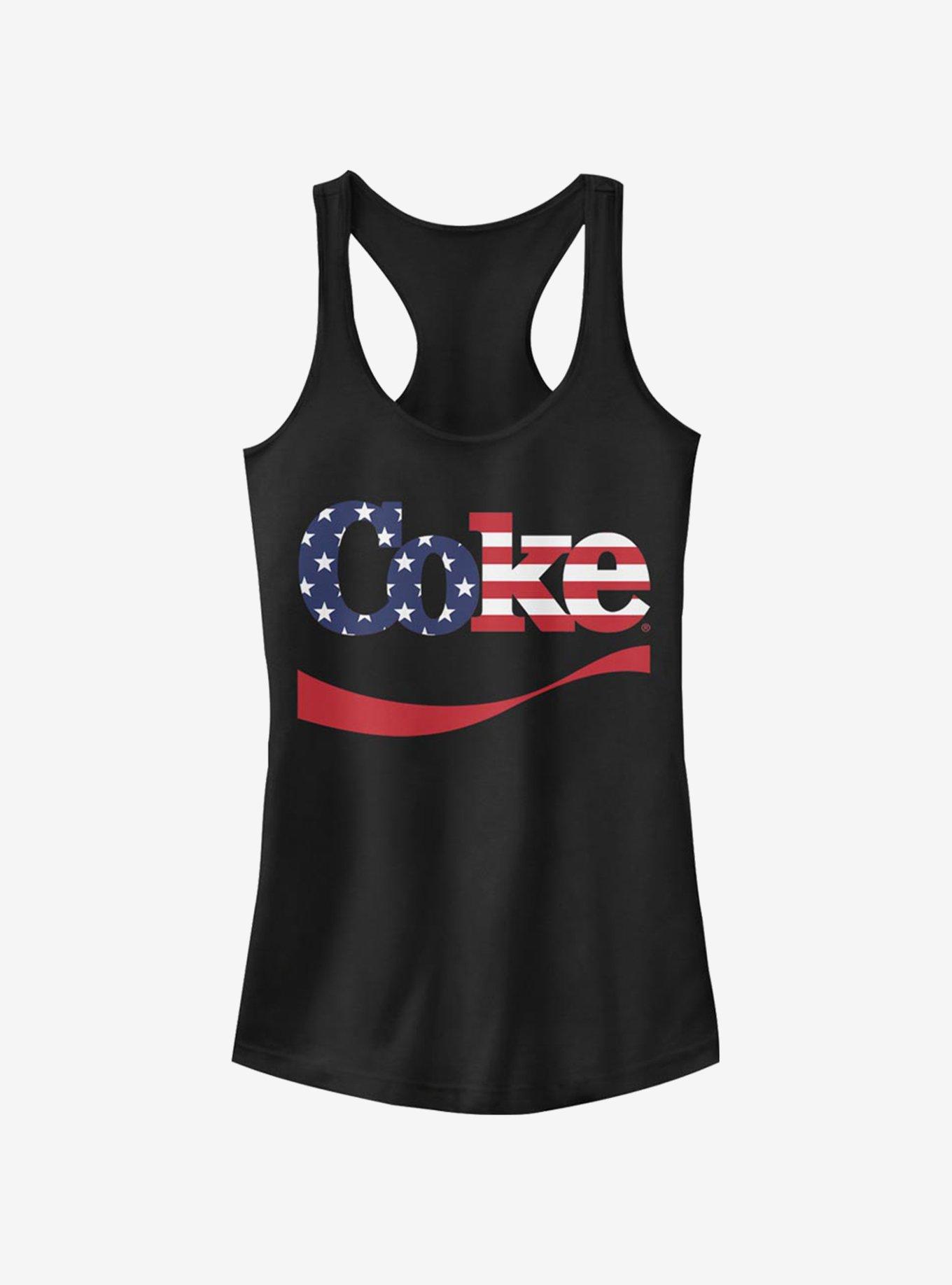 Coke Spangled Coke Girls Tank, BLACK, hi-res