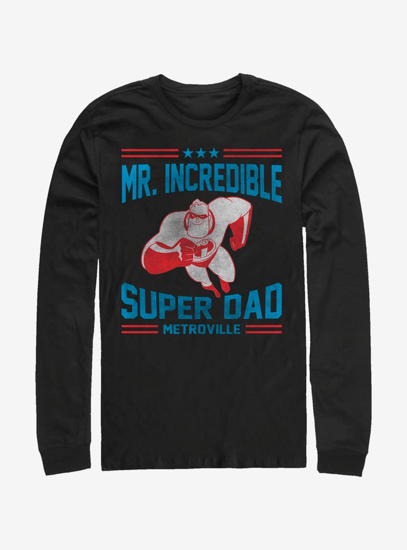 Disney Pixar The Incredibles Athletic Superdad Long-Sleeve T-Shirt, BLACK, hi-res