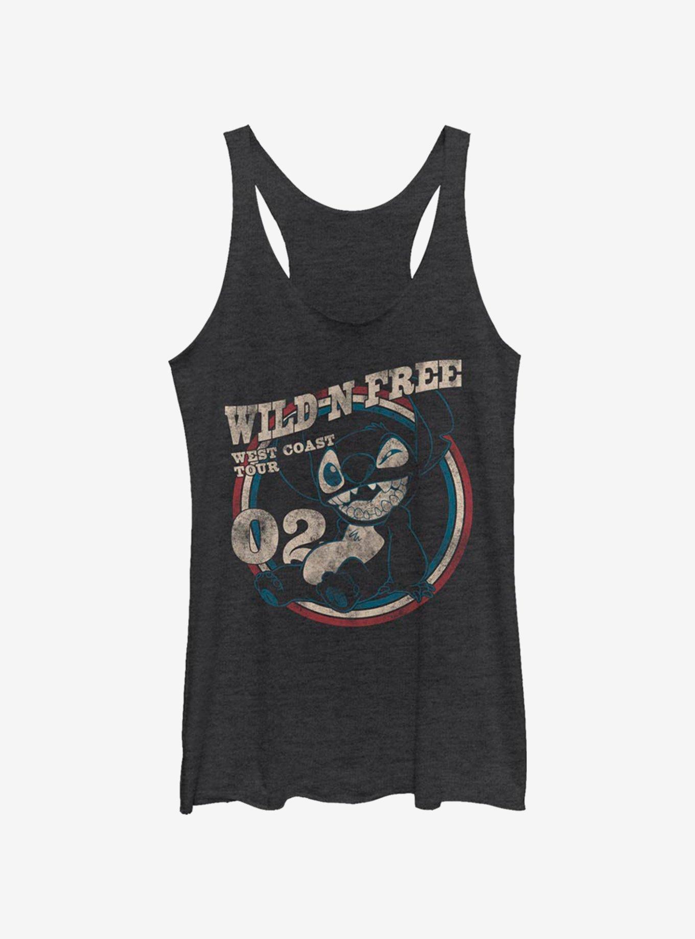 Disney Lilo & Stitch Americana Circle Girls Tank, BLK HTR, hi-res