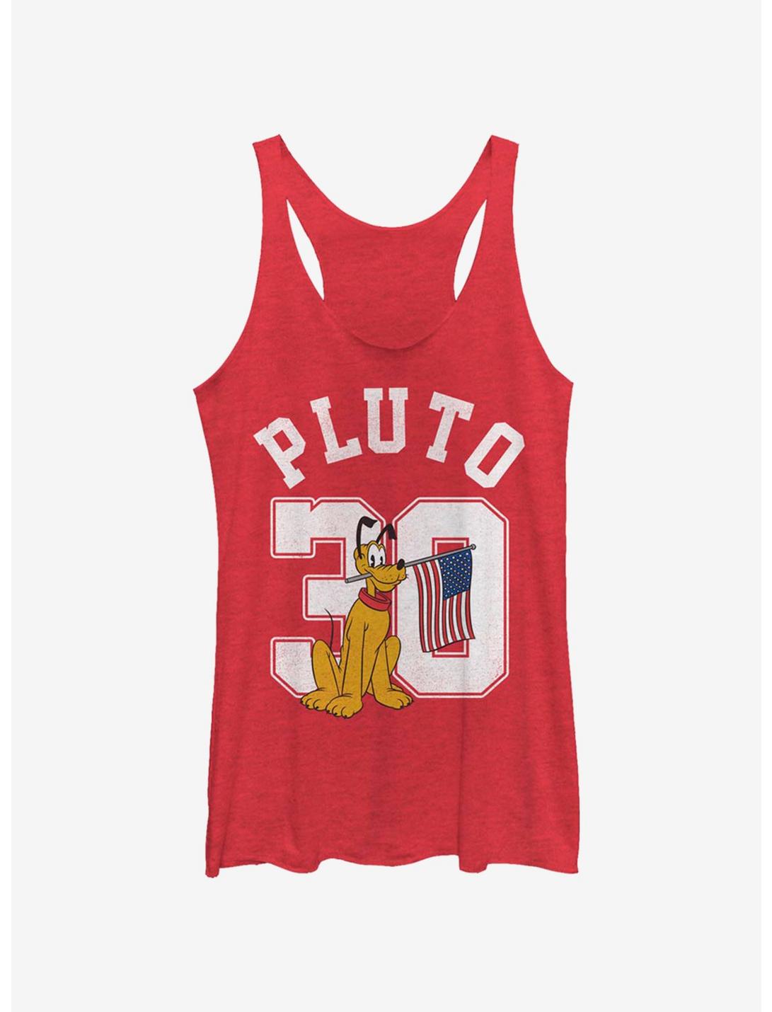 Disney Mickey Mouse Pluto Collegiate Girls Tank, RED HTR, hi-res