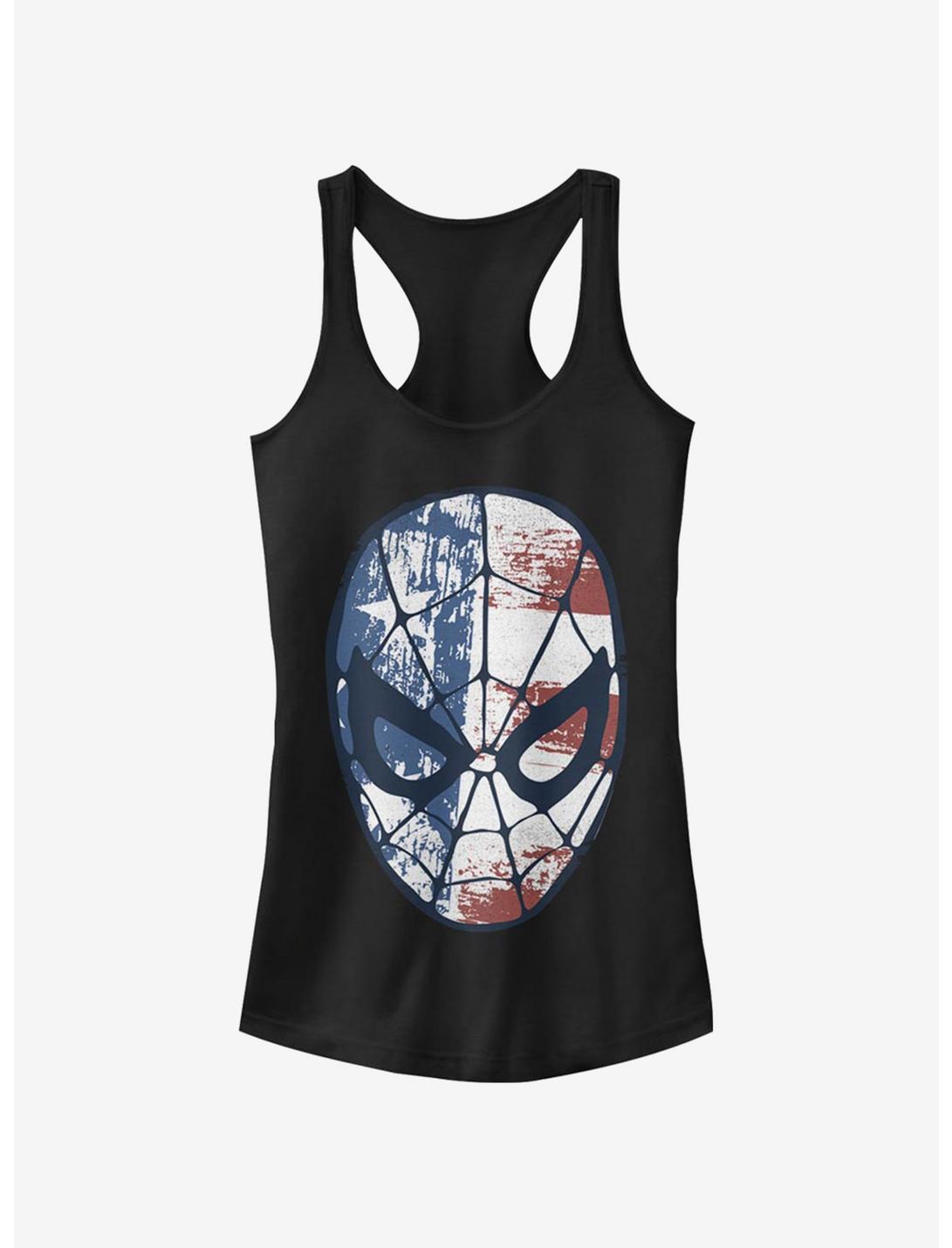 Marvel Spider-Man Spidey Americana Girls Tank, BLACK, hi-res