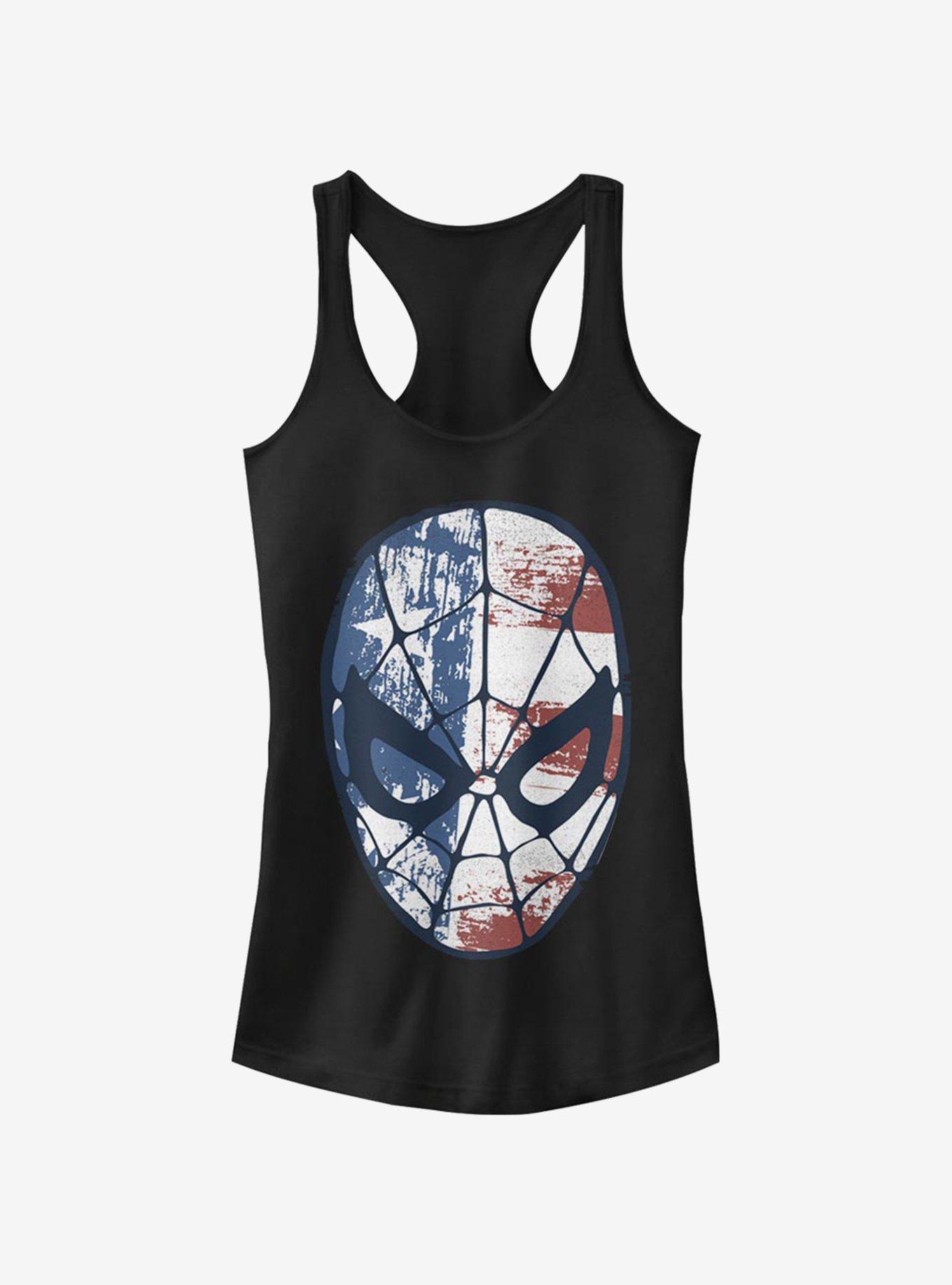 Marvel Spider-Man Spidey Americana Girls Tank, BLACK, hi-res