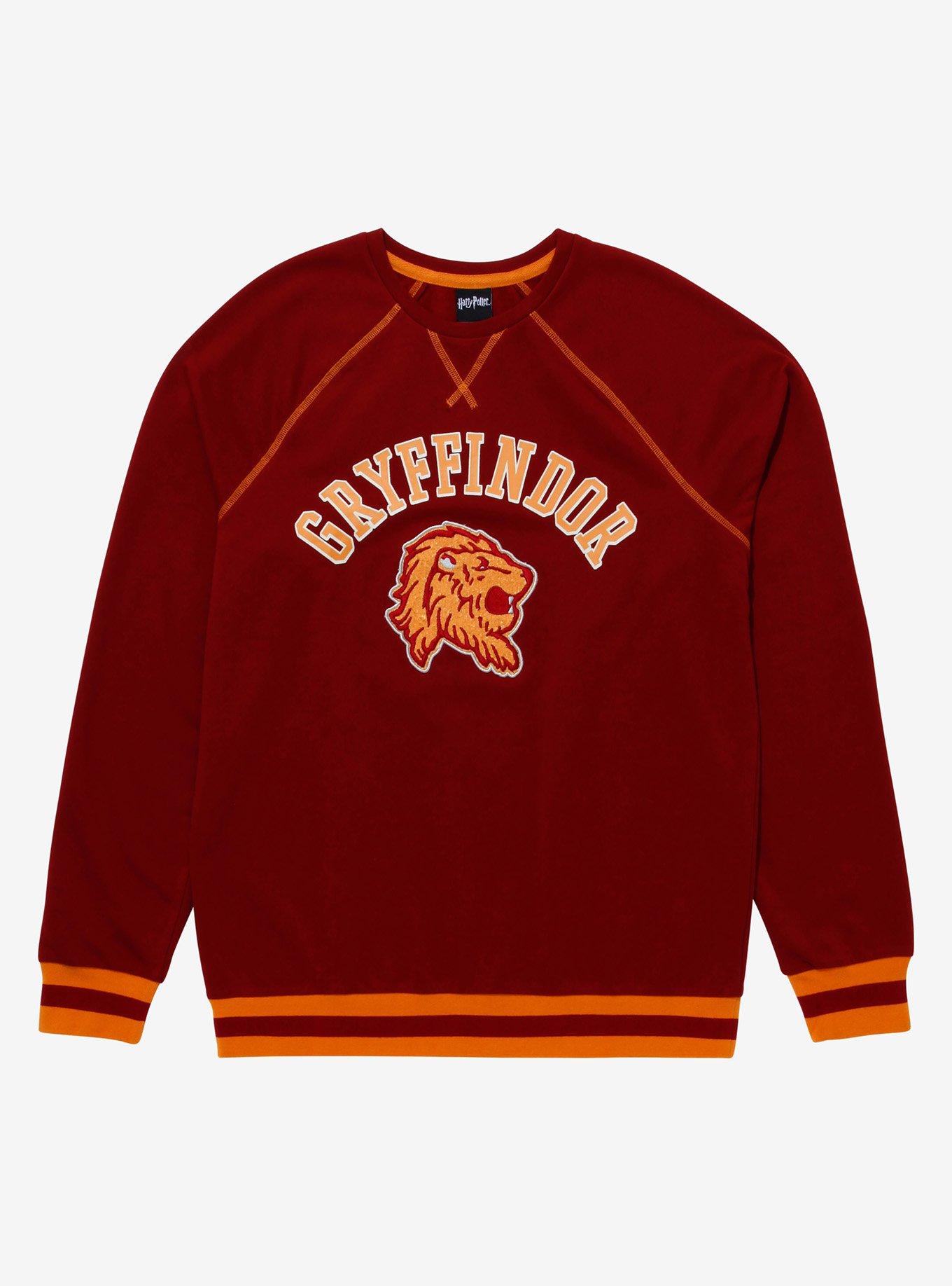 Harry Potter Gryffindor Collegiate Crewneck - BoxLunch Exclusive, CARDINAL, hi-res