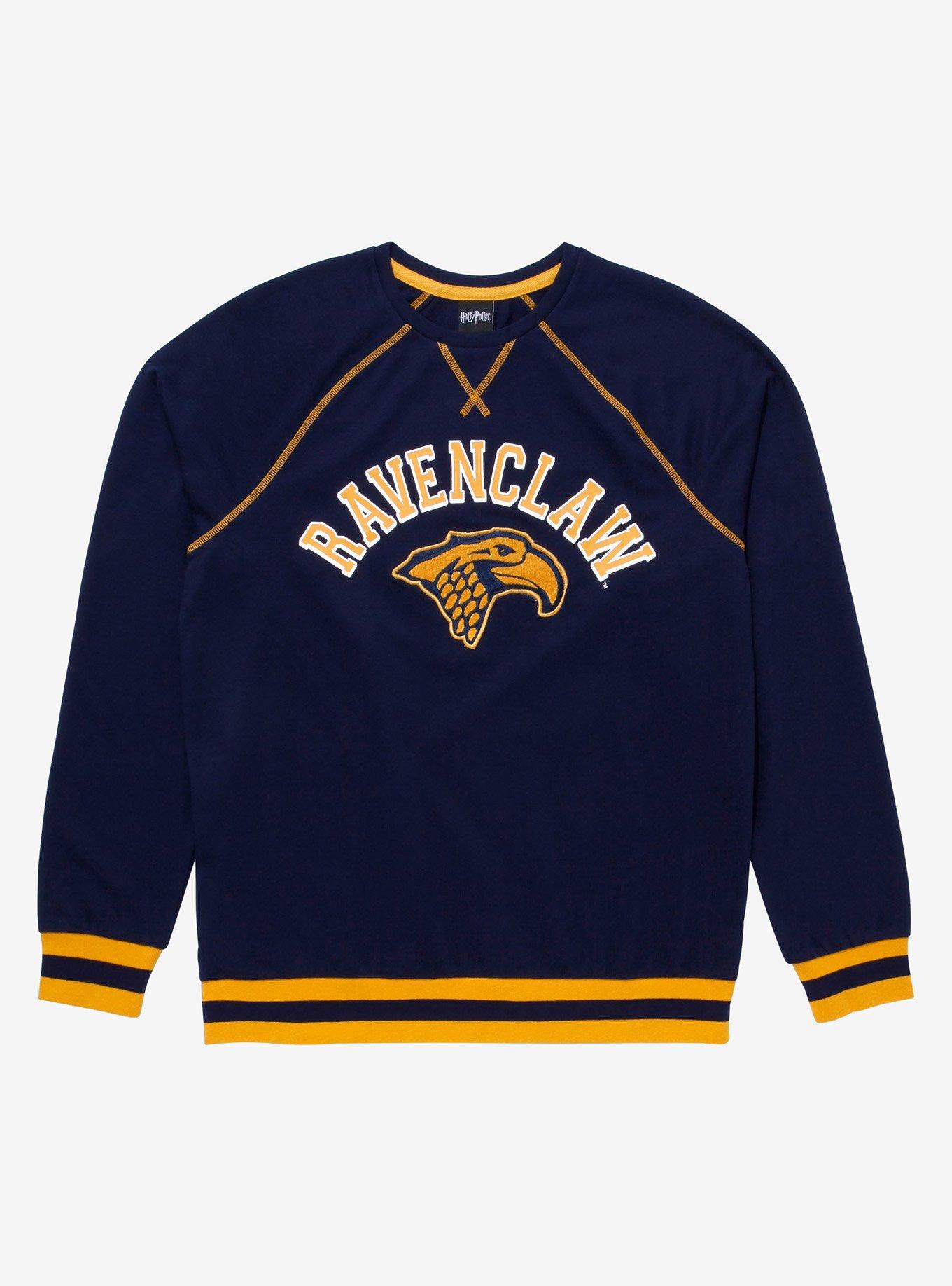 Harry Potter Ravenclaw Collegiate Crewneck - BoxLunch Exclusive, NAVY, hi-res
