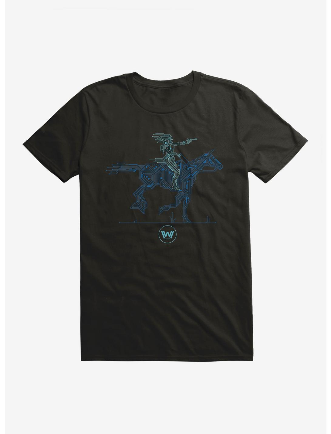 Westworld Android And Horse T-Shirt, BLACK, hi-res