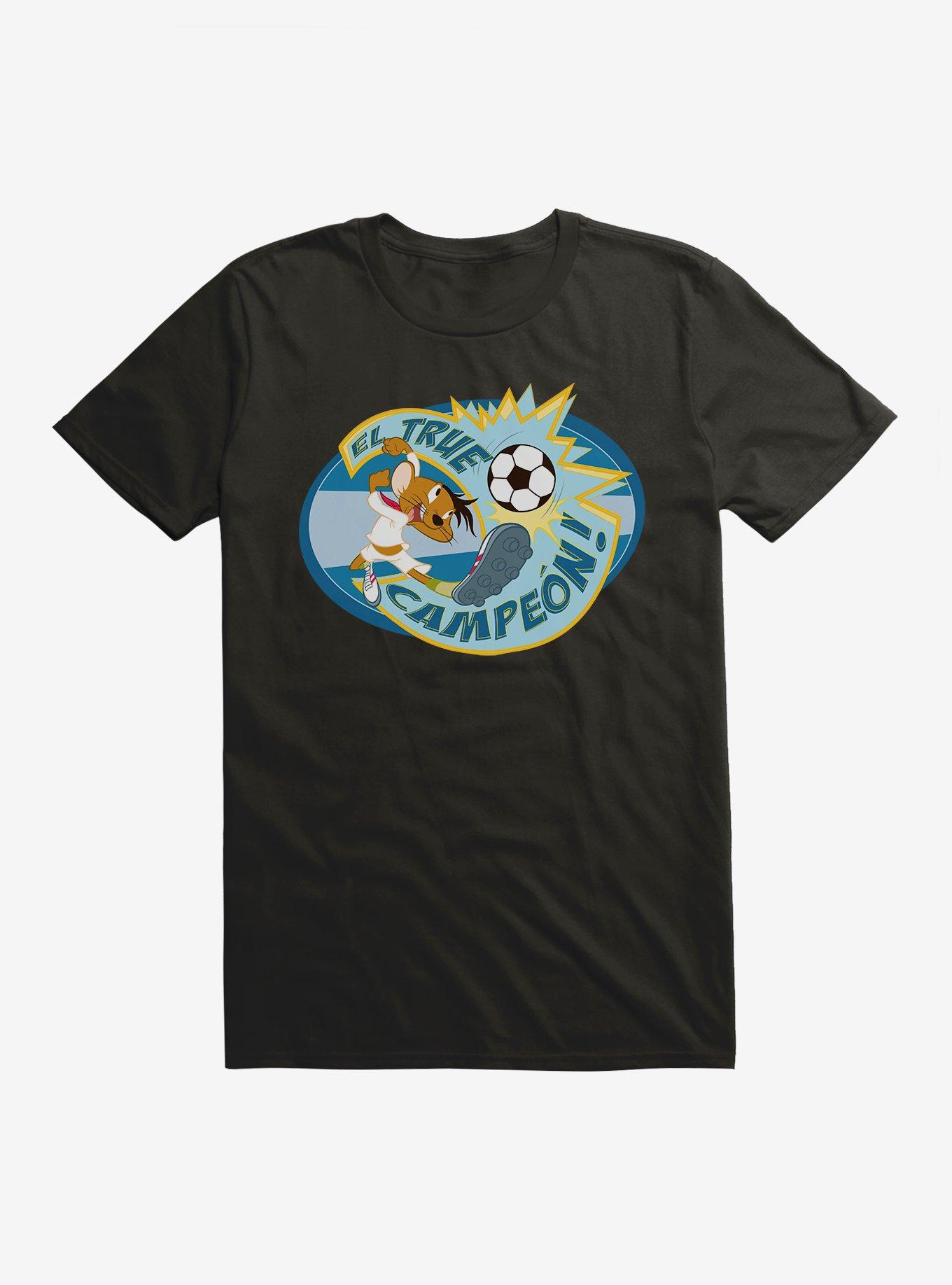 Looney Tunes Speedy Gonzales True Campeon Football T-Shirt, BLACK, hi-res