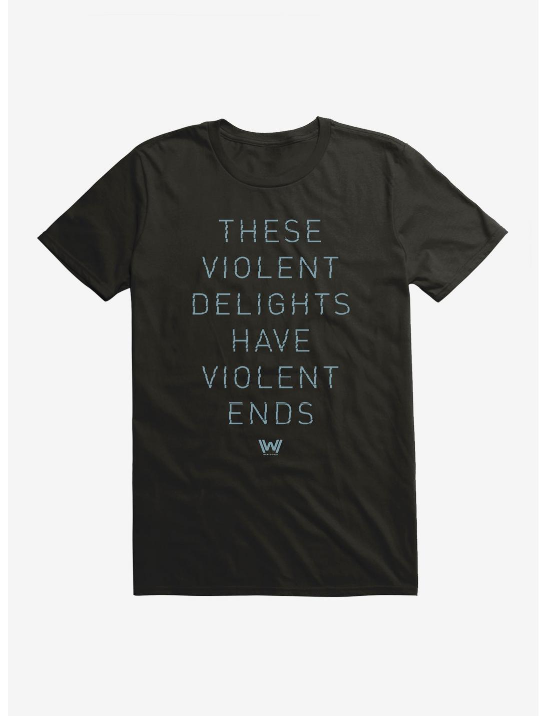 Westworld Violent Delights Violent Ends T-Shirt, BLACK, hi-res