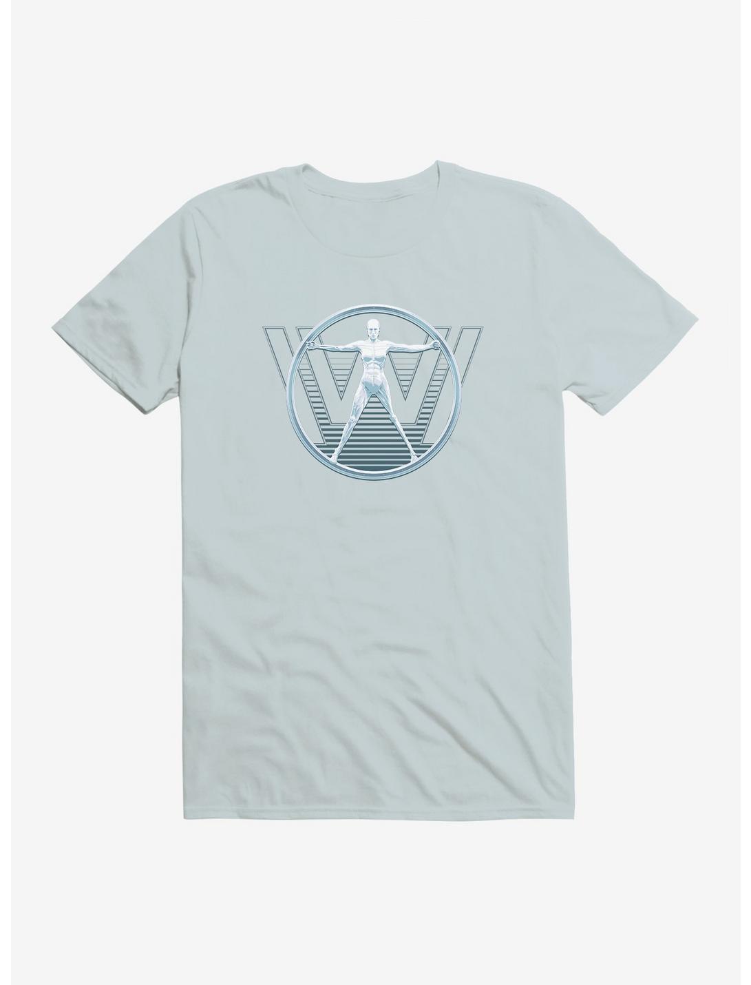 Westworld Android W Icon T-Shirt, LIGHT BLUE, hi-res