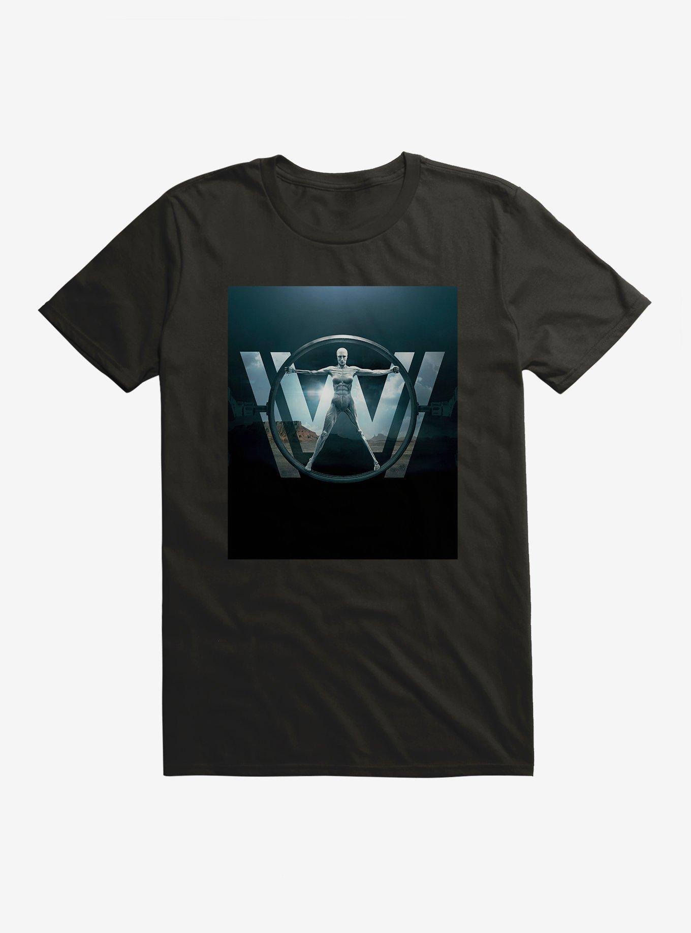 Westworld Circle Icon Silhouette T-Shirt, , hi-res