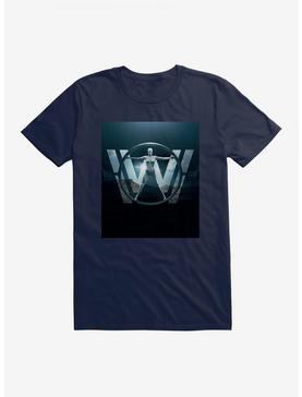 Westworld Circle Icon Silhouette T-Shirt, MIDNIGHT NAVY, hi-res