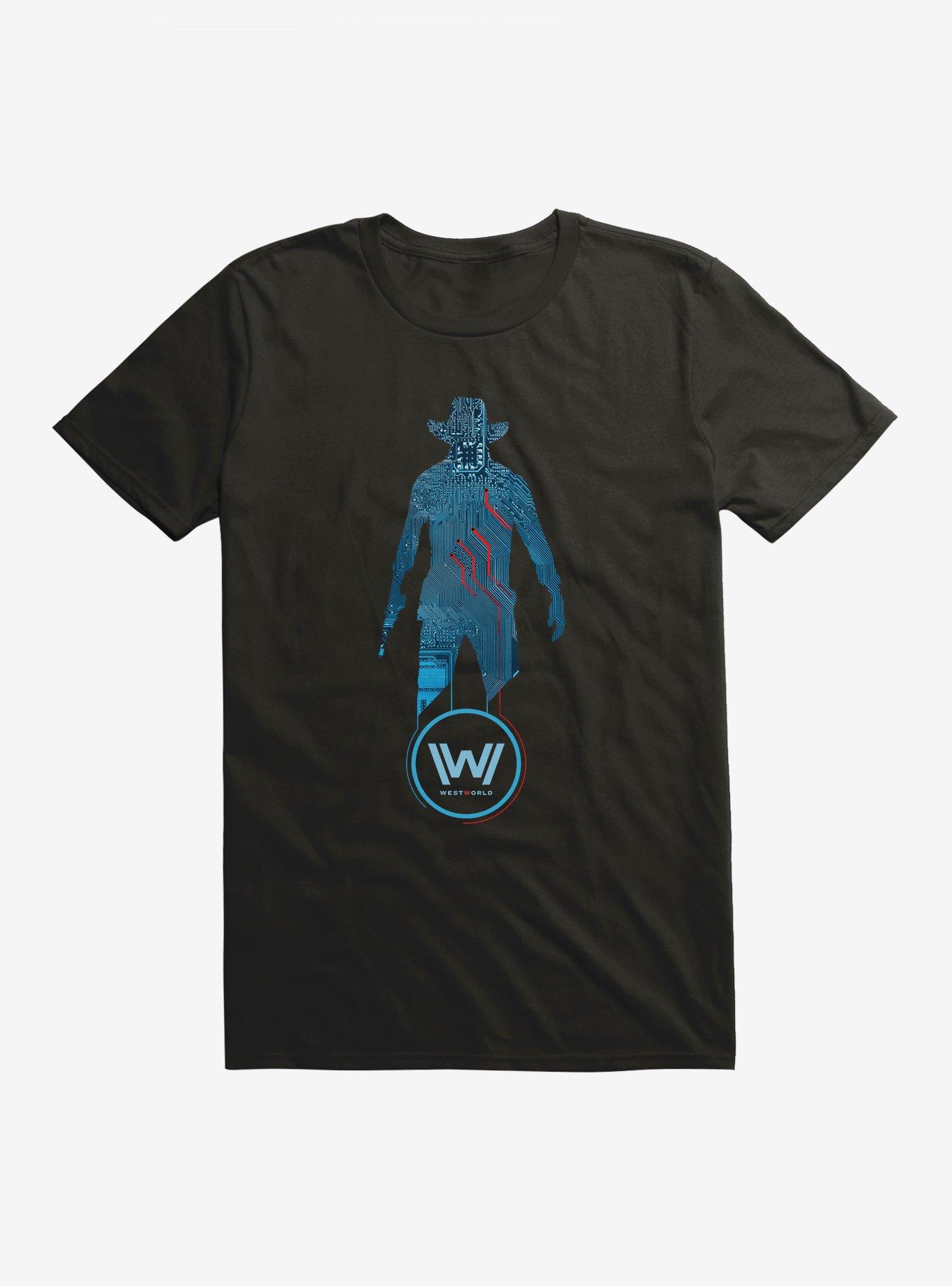 Westworld Man In Black Android T-Shirt, BLACK, hi-res