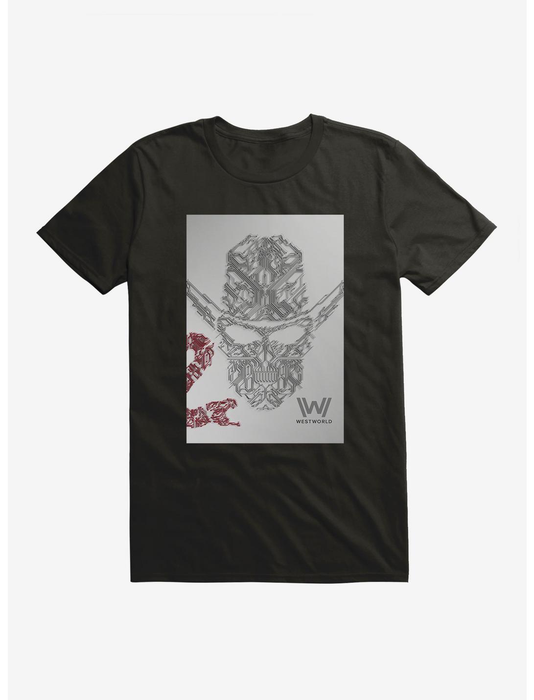 Westworld Man In Black Skull T-Shirt, BLACK, hi-res