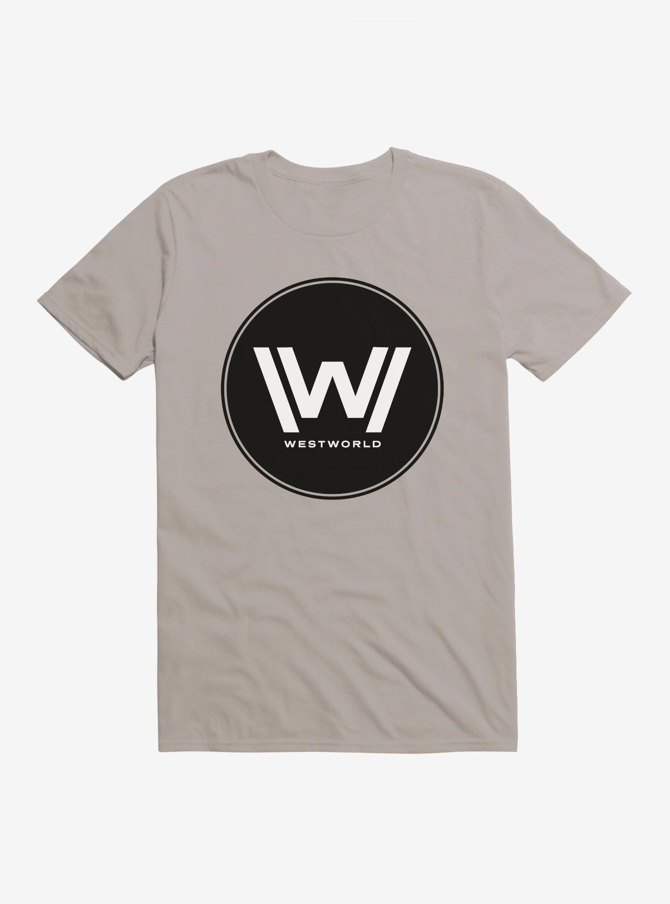 Westworld W Circle Icon T-Shirt, LIGHT GREY, hi-res