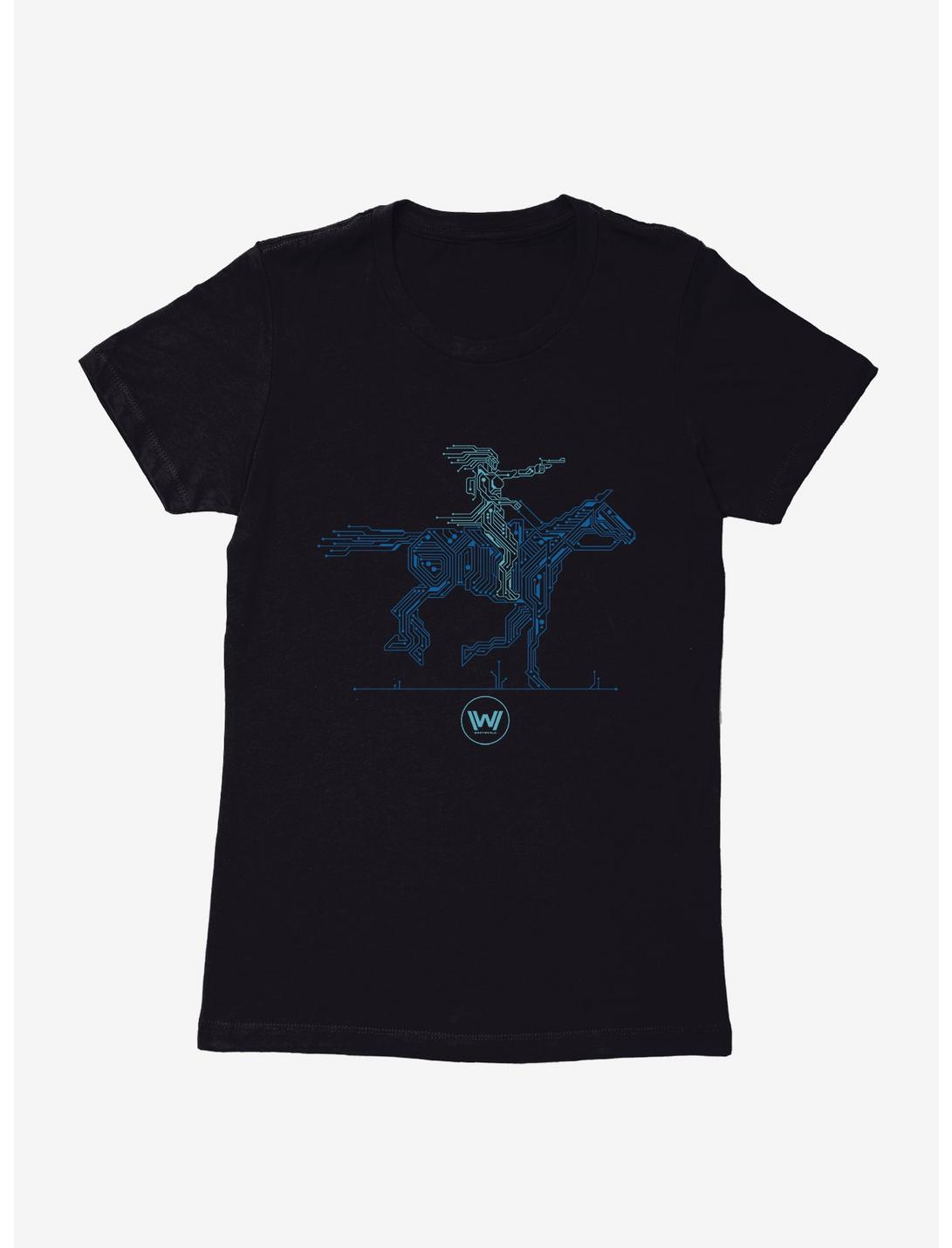 Westworld Android And Horse Womens T-Shirt, BLACK, hi-res