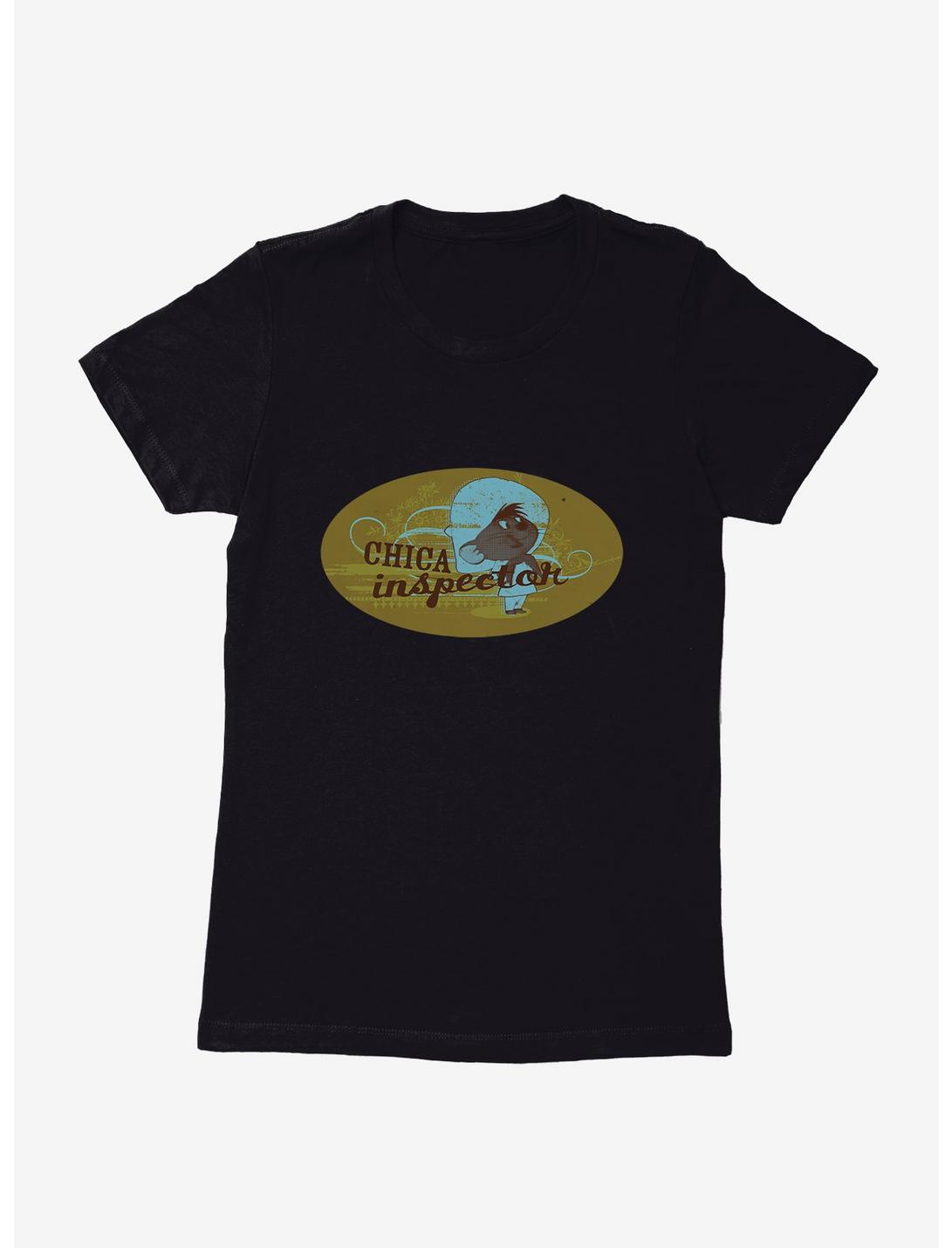 Looney Tunes Speedy Gonzales Chica Inspector Womens T-Shirt, BLACK, hi-res