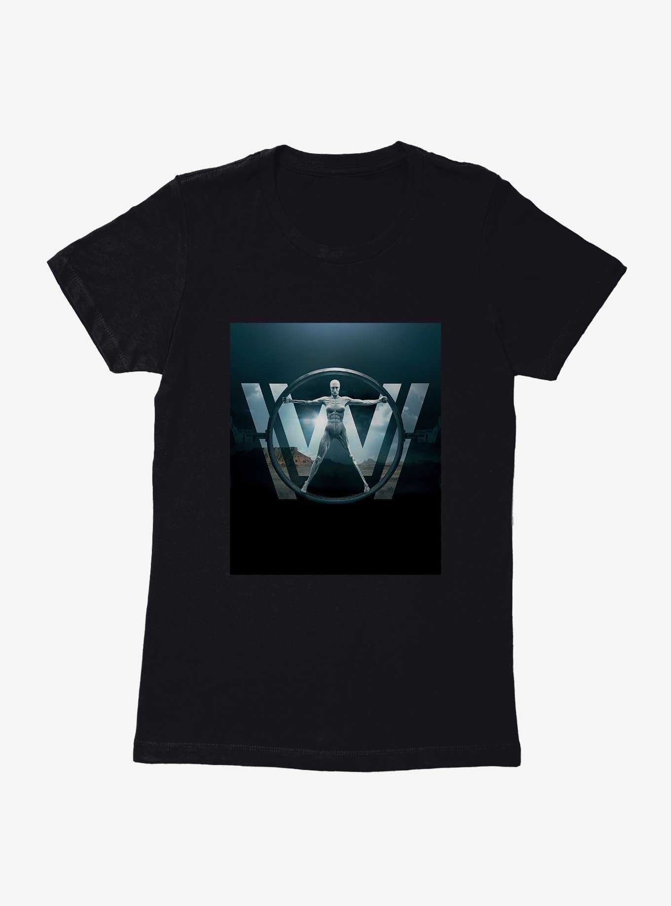 Westworld Circle Icon Silhouette Womens T-Shirt, , hi-res