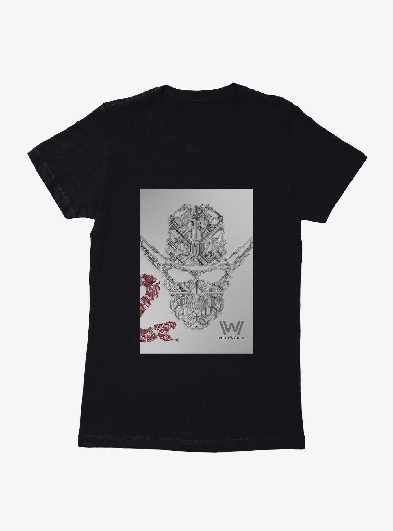 Westworld Man In Black Skull Womens T-Shirt, , hi-res