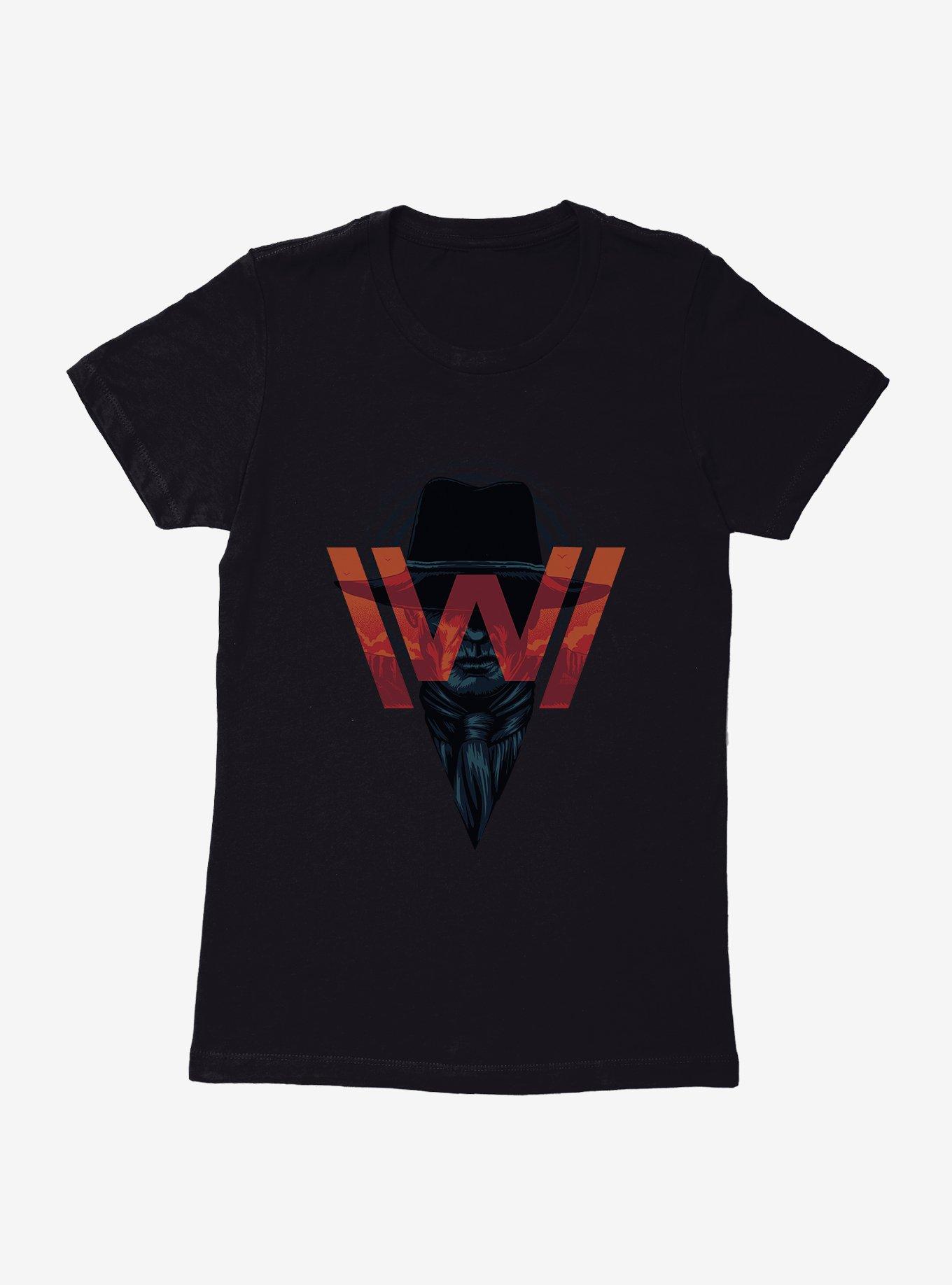 Westworld Man In Black W Icon Womens T-Shirt, BLACK, hi-res