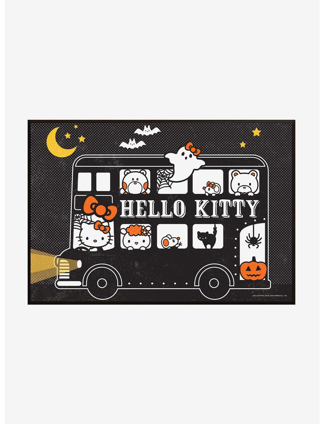 Hello Kitty Halloween Bus Wood Wall Art, , hi-res