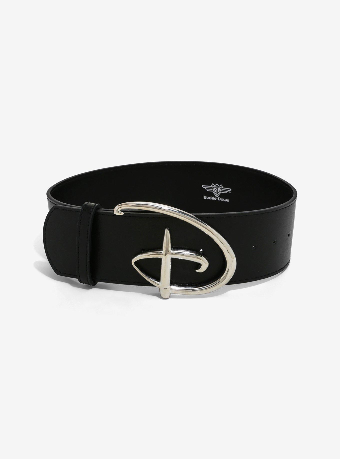 Buckle-Down Disney Silver Logo 2 3/4 Inch Belt, MULTI, hi-res