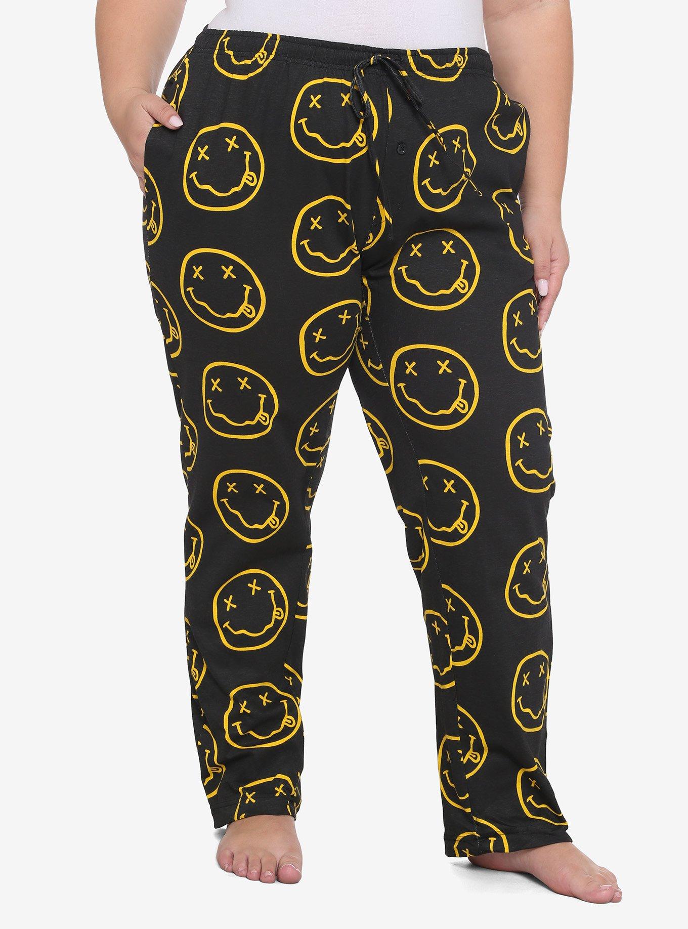 Nirvana Logo Girls Pajama Pants Plus Size, MULTI, hi-res