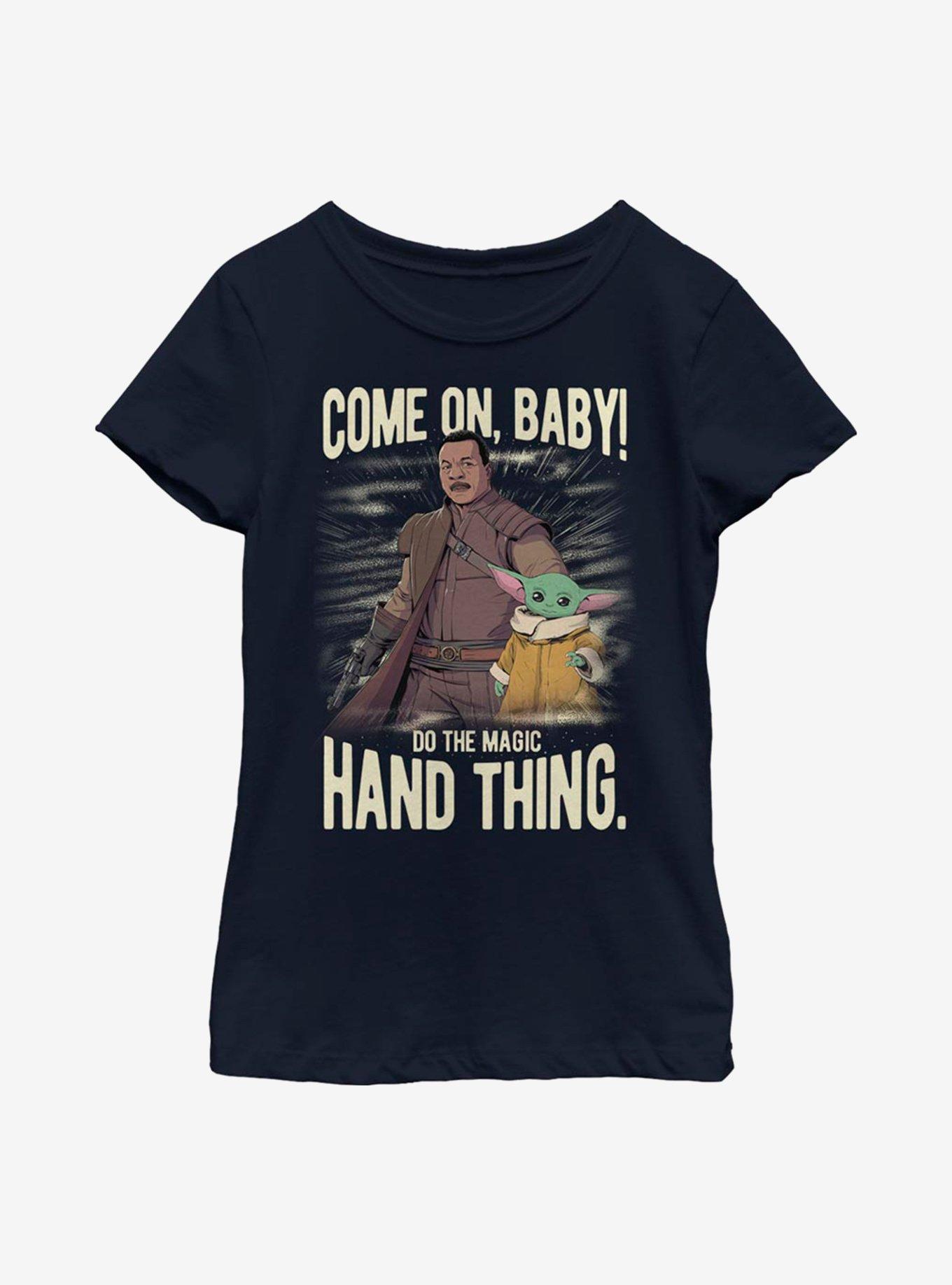 Star Wars The Mandalorian The Child Hand Thing Youht Girls Youth Girls T-Shirt, , hi-res