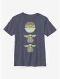 Plus Size Star Wars The Mandalorian The Child Stack Youth T-Shirt, NAVY HTR, hi-res