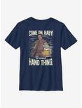 Star Wars The Mandalorian The Child Hand Thing Youth T-Shirt, NAVY, hi-res