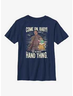 Star Wars The Mandalorian The Child Hand Thing Youth T-Shirt, , hi-res