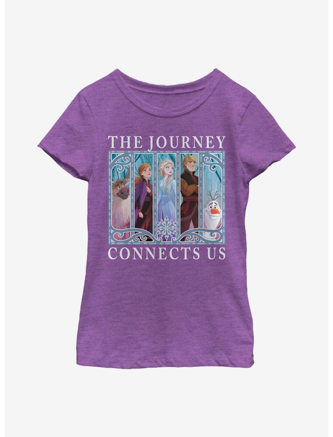 Disney Frozen 2 Box Up Group Youth Girls T-Shirt, PURPLE BERRY, hi-res