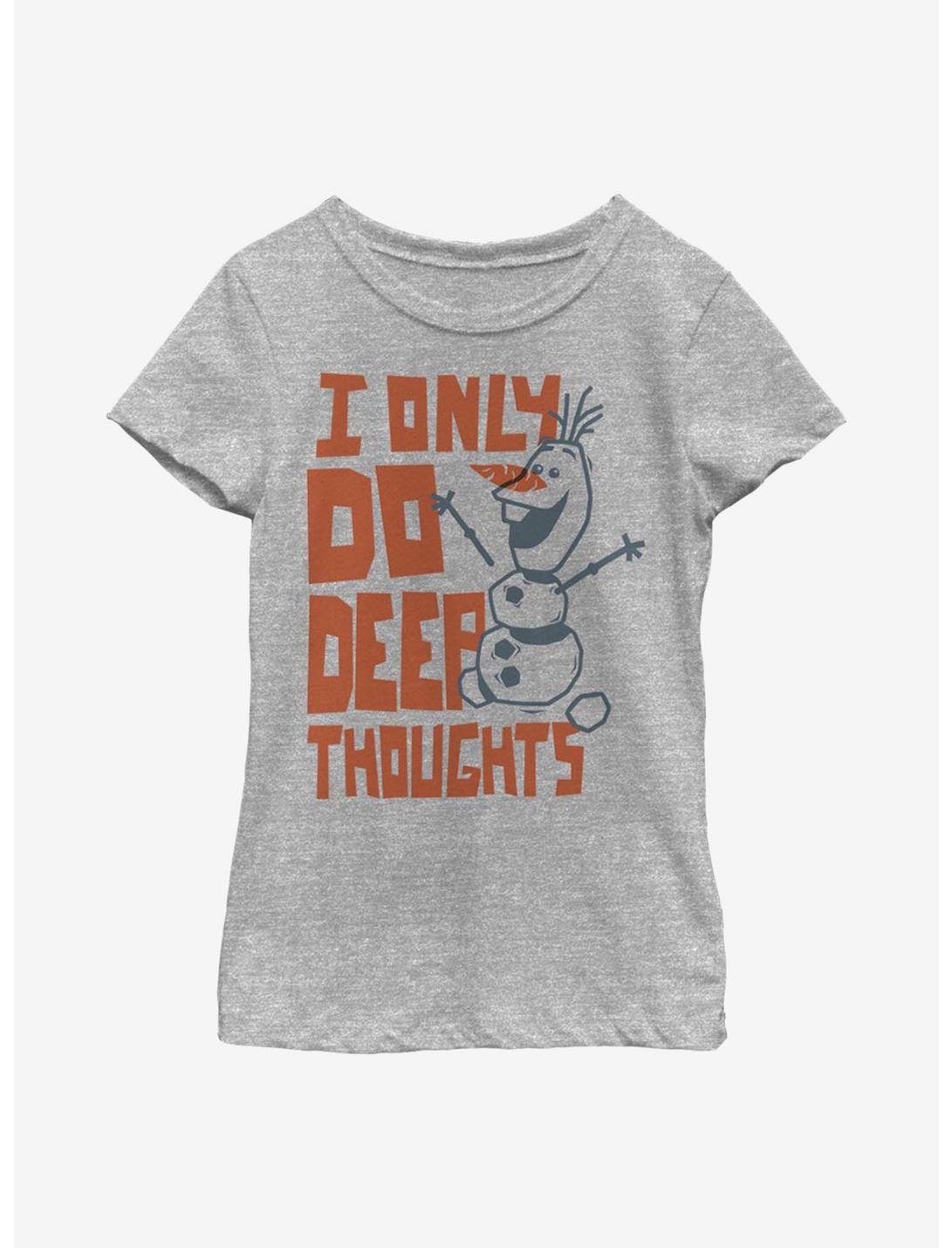 Disney Frozen 2 Deep Thoughts Youth Girls T-Shirt, ATH HTR, hi-res