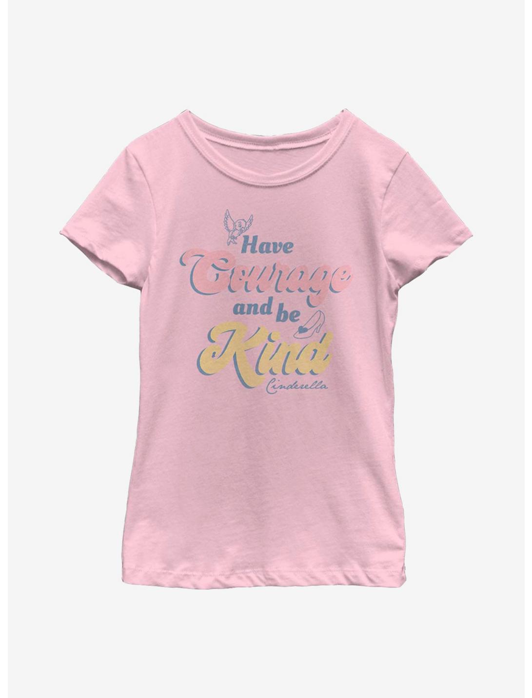 Disney Cinderella Courage And Kindness Youth Girls T-Shirt, PINK, hi-res
