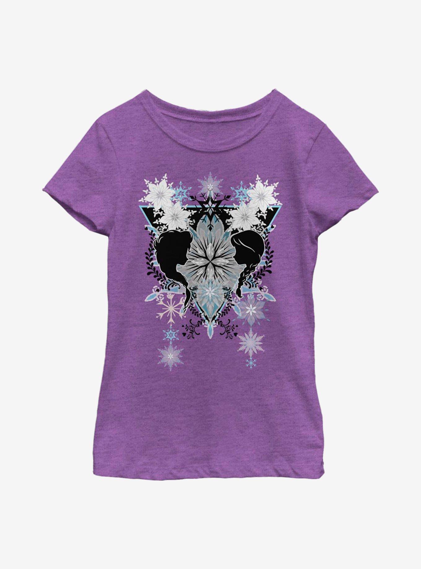 Disney Frozen Snowflake Boho Youth Girls T-Shirt, , hi-res