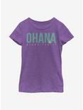 Plus Size Disney Lilo And Stitch Ohana Bold Youth Girls T-Shirt, PURPLE BERRY, hi-res