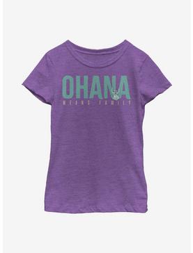 Plus Size Disney Lilo And Stitch Ohana Bold Youth Girls T-Shirt, , hi-res