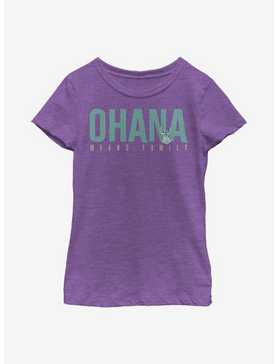 Disney Lilo And Stitch Ohana Bold Youth Girls T-Shirt, , hi-res