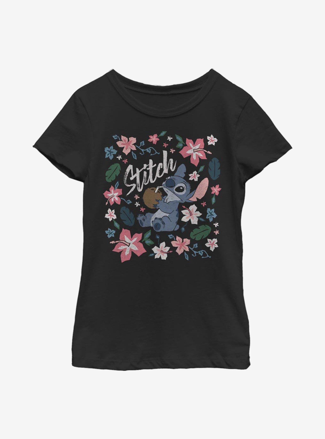 Disney Lilo And Stitch Tropical Stitch Youth Girls T-Shirt, , hi-res