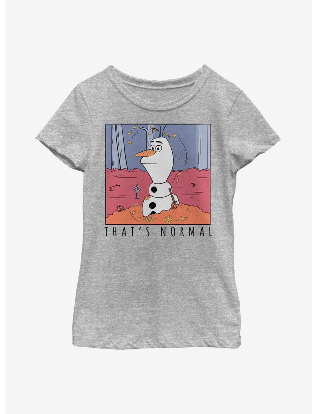 Disney Frozen 2 Olaf That's Normal Youth Girls T-Shirt, ATH HTR, hi-res
