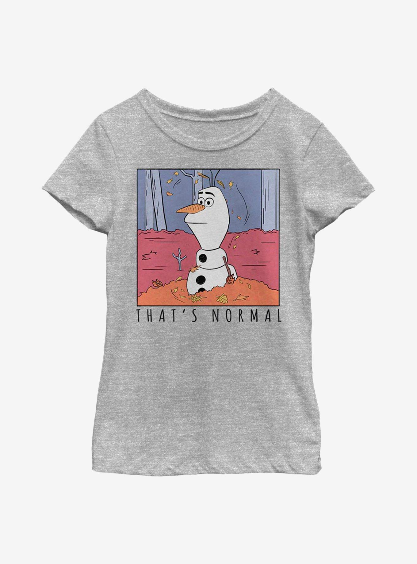 Disney Frozen 2 Olaf That's Normal Youth Girls T-Shirt, ATH HTR, hi-res
